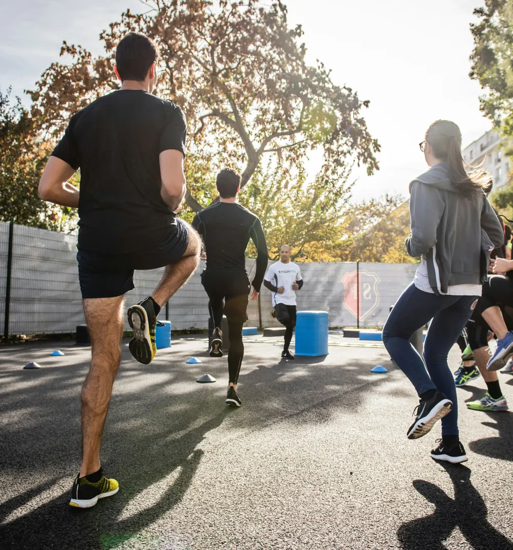 people working out